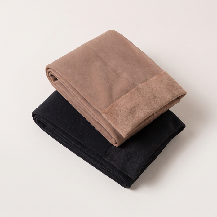 SheerSnug 2-pair pack: black and cocoa nude